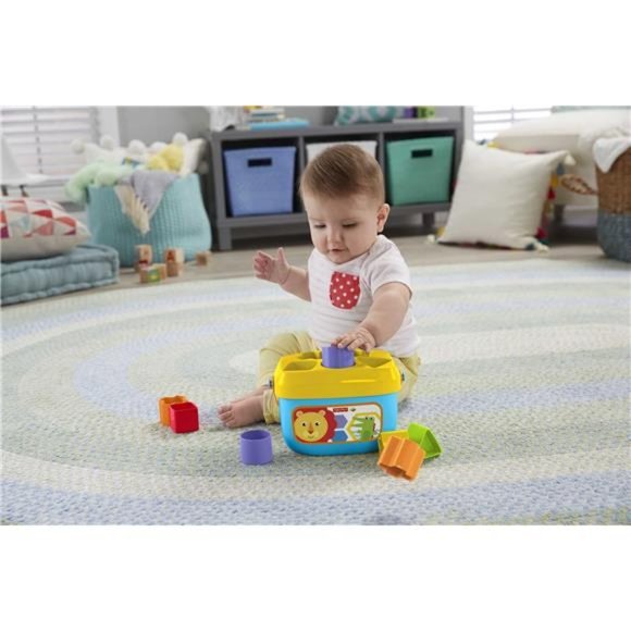 Fisher-Price Baby’s Blocks Shape Toy with Storage Bucket, 12 Pcs, Learning toys - Picture 6 of 6
